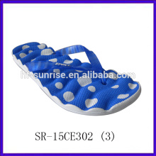 SR-15CE302 (3) 2015 señoras azules zapatillas planas último zapato de señoras diseña zapatillas de señoras sexy